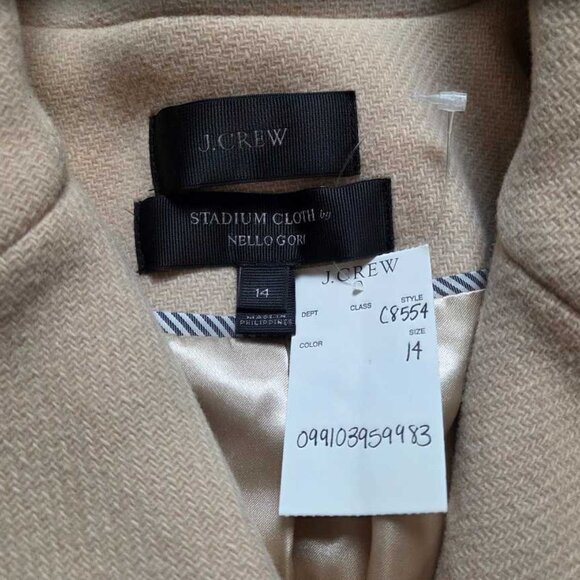 New 14 16 16T J Crew Stadium Cloth Majesty Peacoat pea coat in Dusty Ginger - Picture 3 of 10
